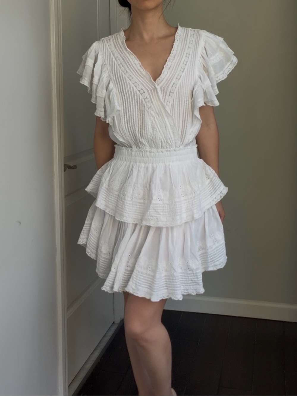 LoveShackFancy Gwen Heritage Mini Dress
